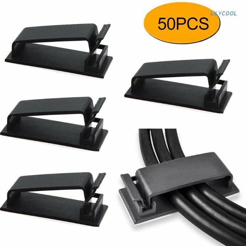 Set 50 Kẹp Cố Định Dây Cáp Gắn Tường Tiện Dụng