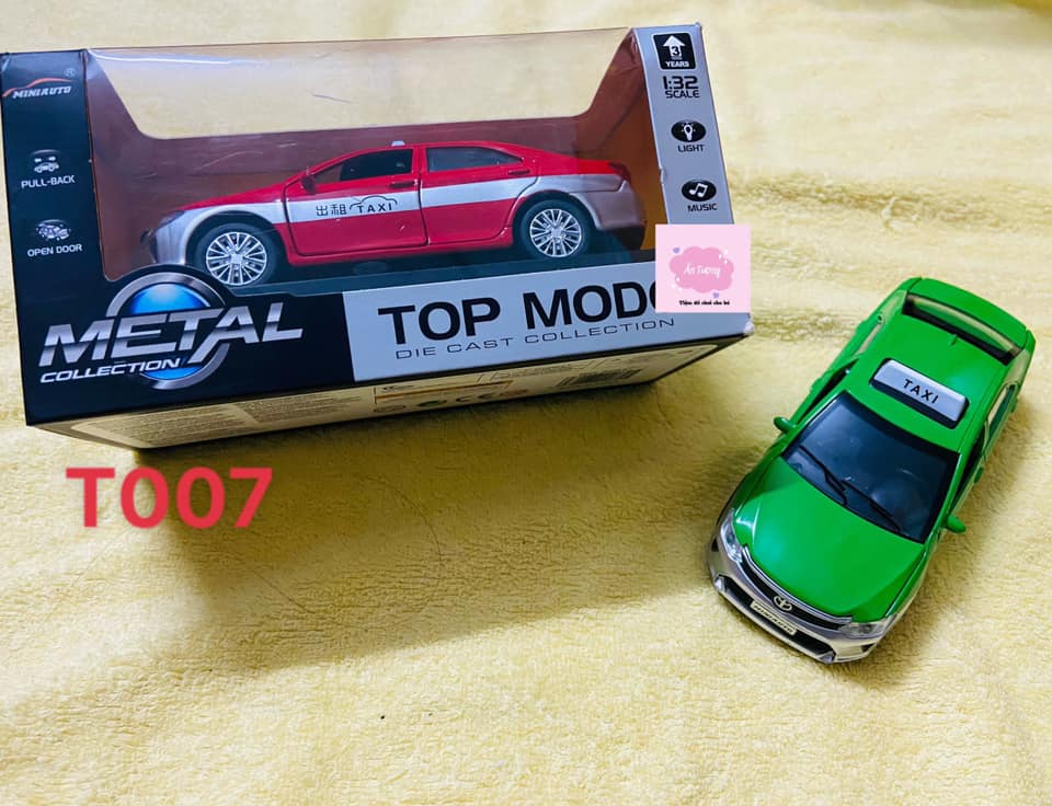 (Xe kim loại) Xe mô hình 1:32  Xe Taxi Toyota Camry Tỉ Lệ 1:32 - Miniauto