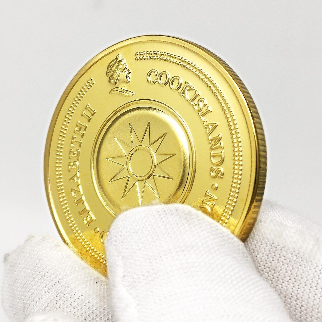Commemorative Coin, Love Pattern In Multilanguage, Expression Love In World Language Gift For Christmas Wedding Valentine's Day In Gold