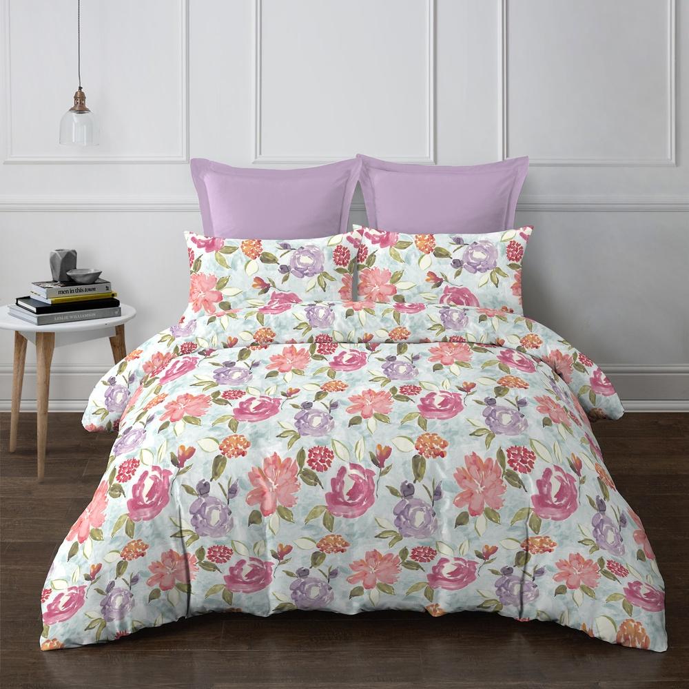 Bộ chăn ga áo gối Micro Satin Novelle Edana 1m6x2m 1m8x2m +30cm