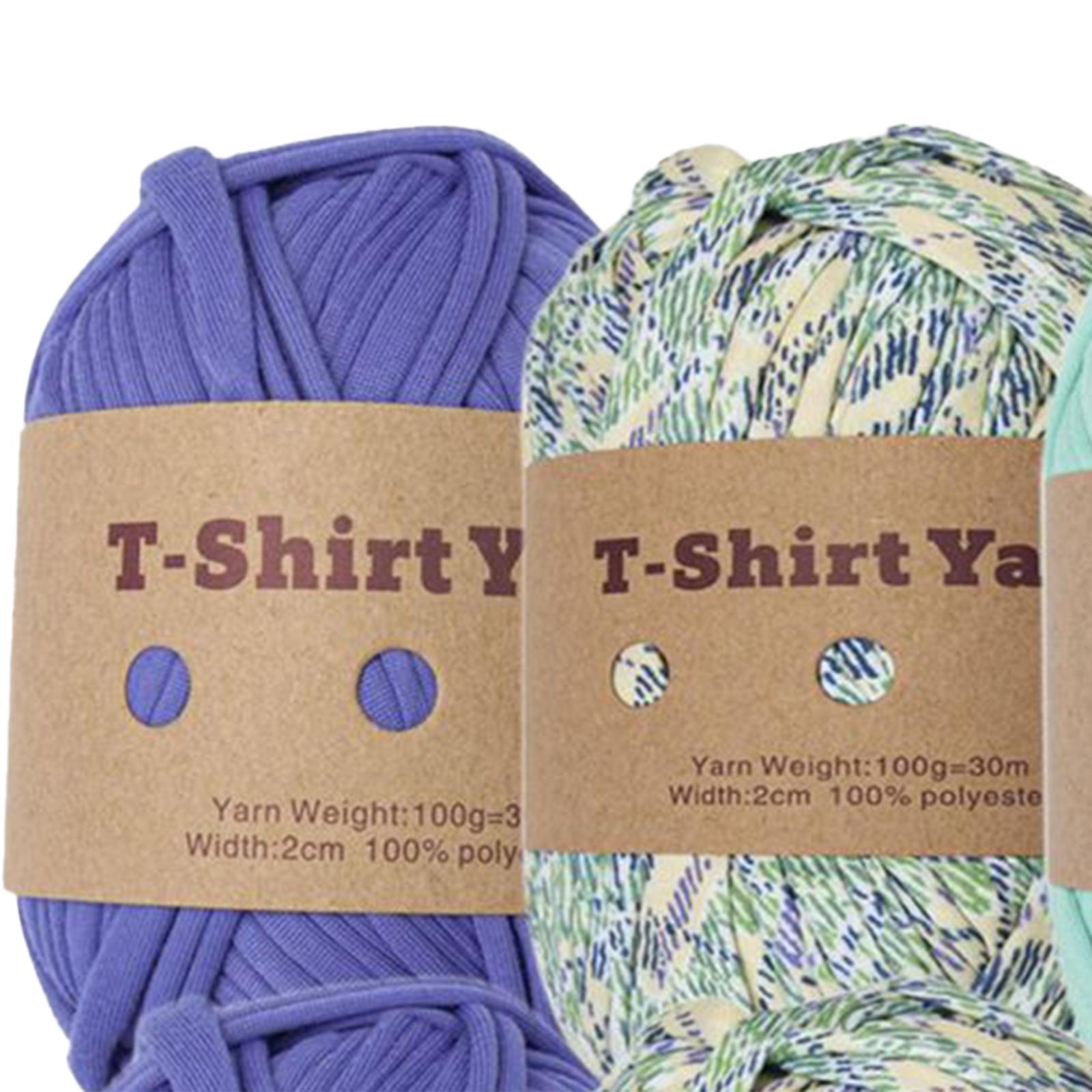 6Pcs T Shirt Crocheting Tube Giant Yarn for Blanket Macrame Pillow