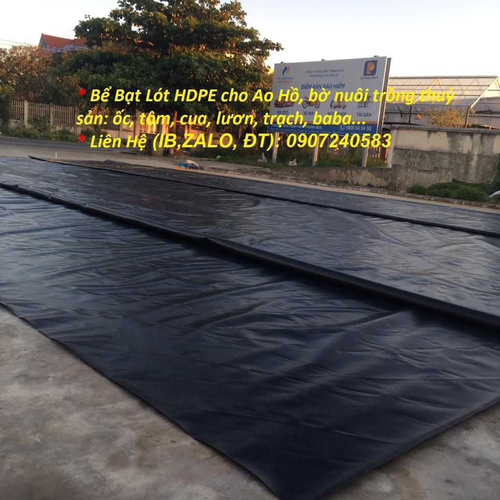 BẠT LÓT AO HỒ BỀN RẺ ĐẸP HDPE KHỔ RỘNG 5M
