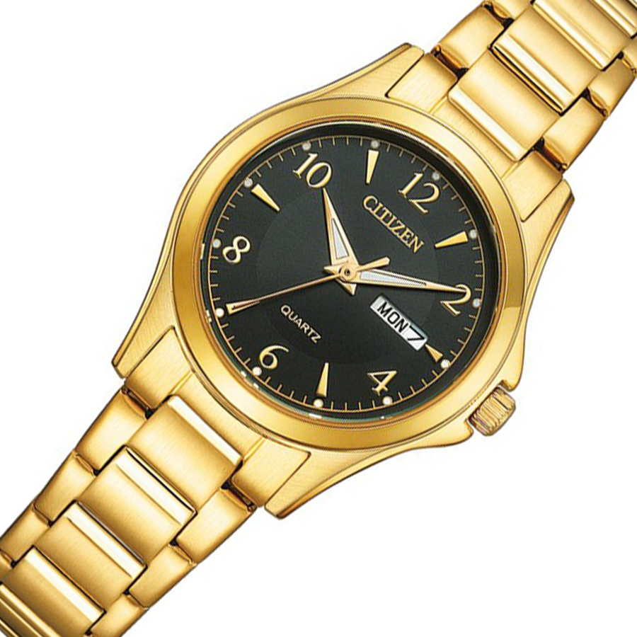 Đồng Hồ Nữ Citizen Pin-Quartz Dây Thép Không Gỉ EQ0612-58E - Mặt Đen (27.5mm)