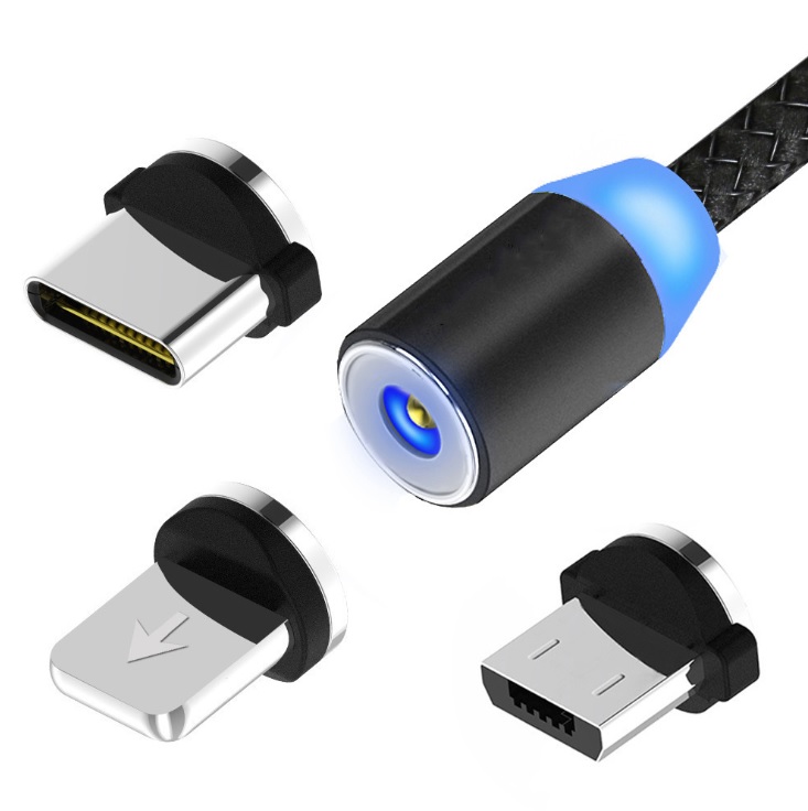 Đầu sạc nam châm MicroUSB - Không kèm dây.