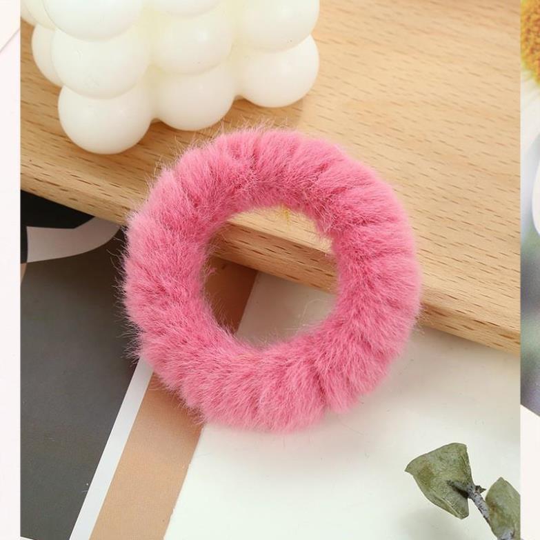 Dây buộc tóc - Cột tóc scrunchies bông dễ thương nhiều màu C10