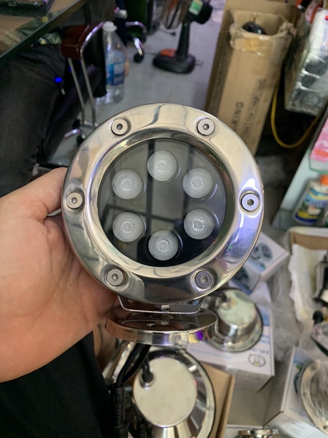 Đèn Led Âm Nước Hồ Cá Koi HuiQi và Bộ đổi nguồn 24V