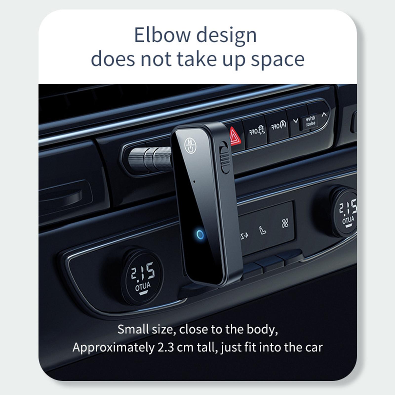 Bluetooth 5.0 Transmitter Receiver, 3.5mm AUX Bluetooth Audio Adapter for Home Stereo,Wireless Bluetooth Adapter for TV, PC, Smartphone, Car