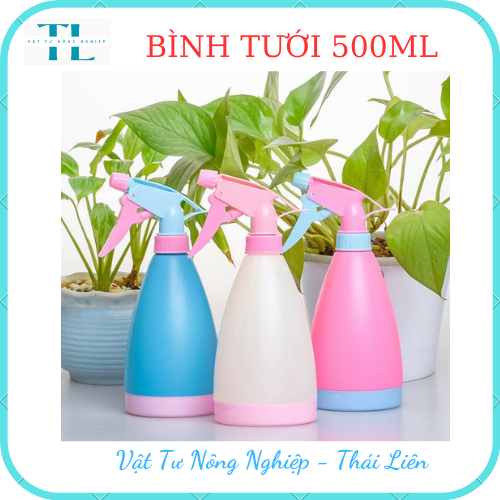 Bình Xịt Phun Sương 500ml Tưới Cây Xịt Cồn Khử Khuẩn H080, bình tưới nhiều màu dễ thương, nhẹ, tiện lợi, dễ sử dụng