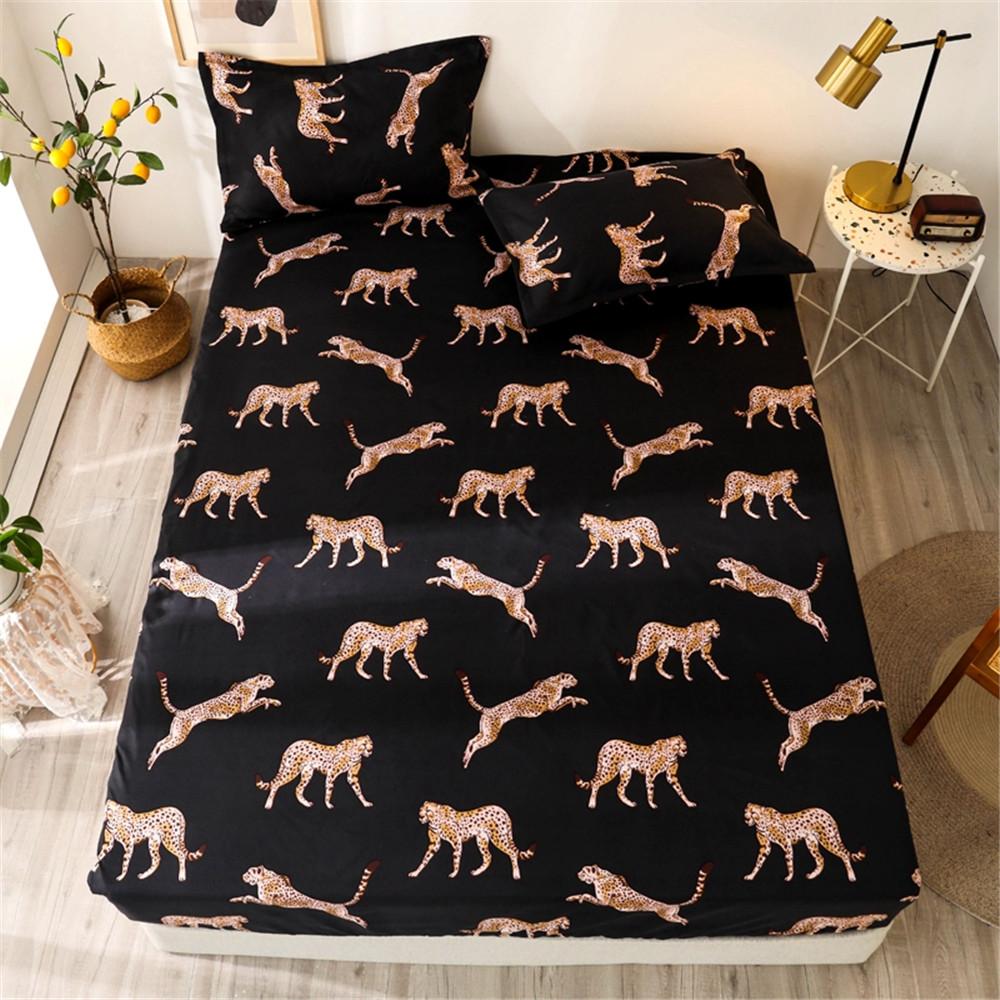 Mới 2021 Khăn Trải Vua Kích Thước Hình Trái Tim Trang Bị Bộ Chăn Ga Bộ Dùng Cho Giường Đôi Bọc Nệm Thun 1 bộ Chăn Ga Gối