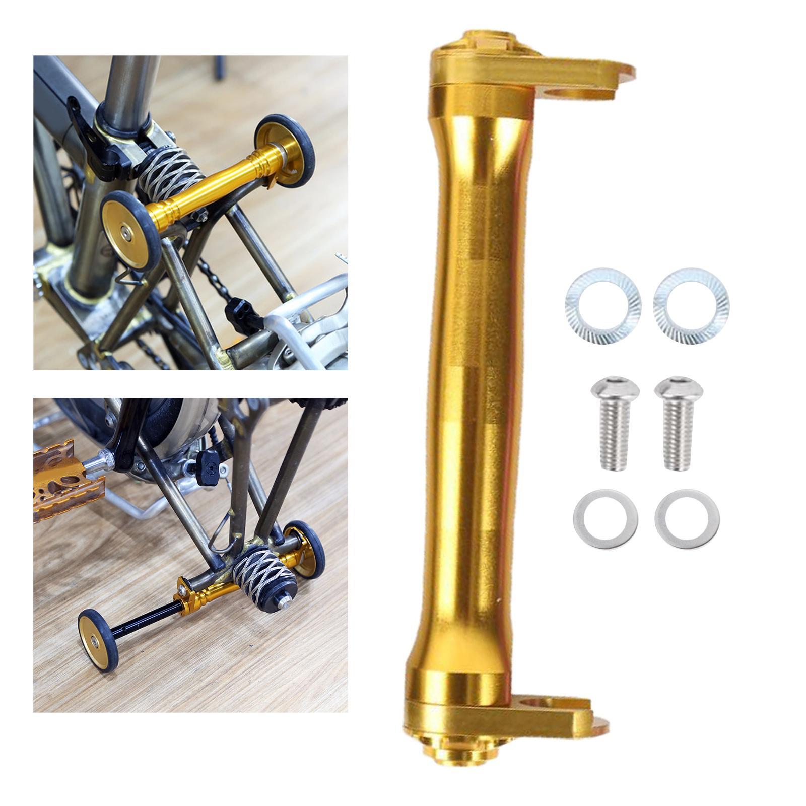 2 Sets Folding bike Wheel Extension Rod Equipment Components Parts