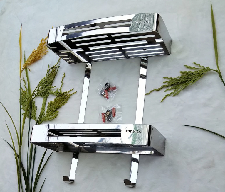 Kệ inox 2 tầng Kibath 806AB