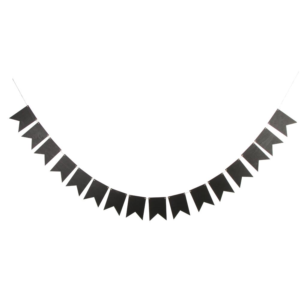 Wooden Chalkboard Pennant Flag DIY Banner Garland Party Decor