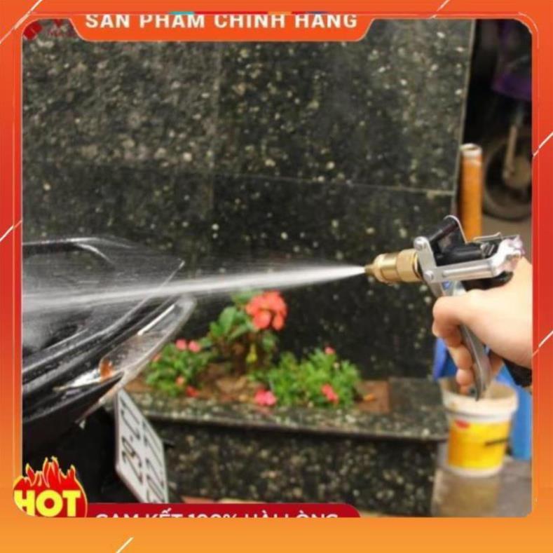 Bộ vòi xịt tăng áp 3 lần rửa xe tưới cây điều chỉnh mức nước tiết kiệm nước đa năng 206400