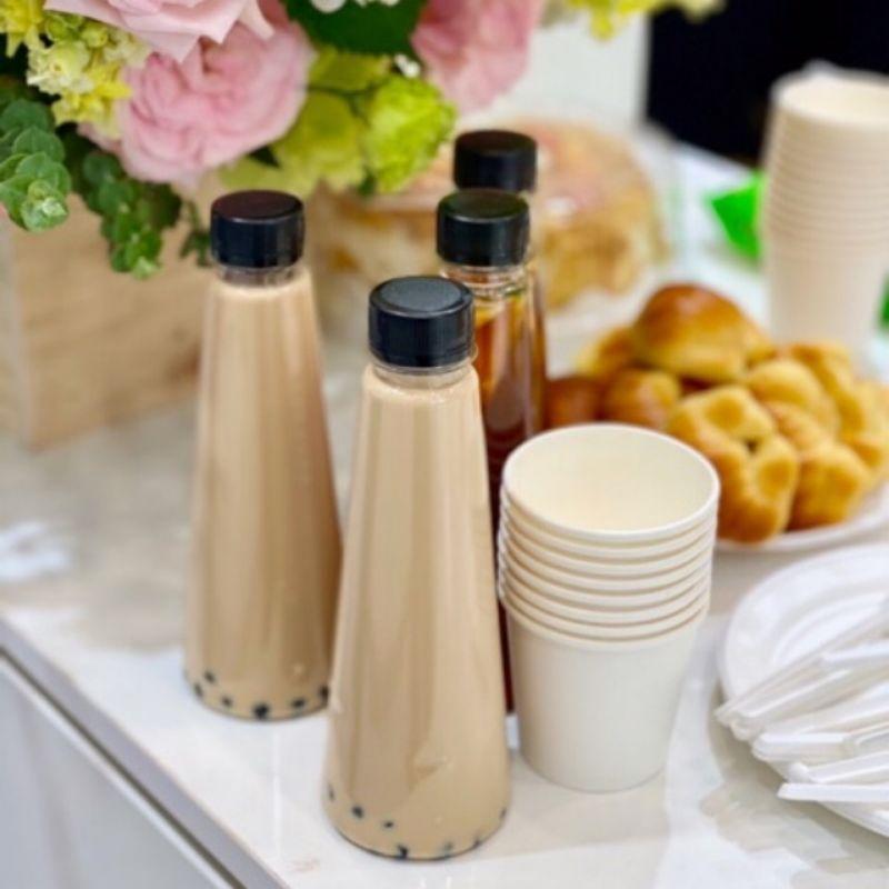 Chai Nhựa Đựng Trà Sữa 330ml -500ml Đã Kèm Nắp