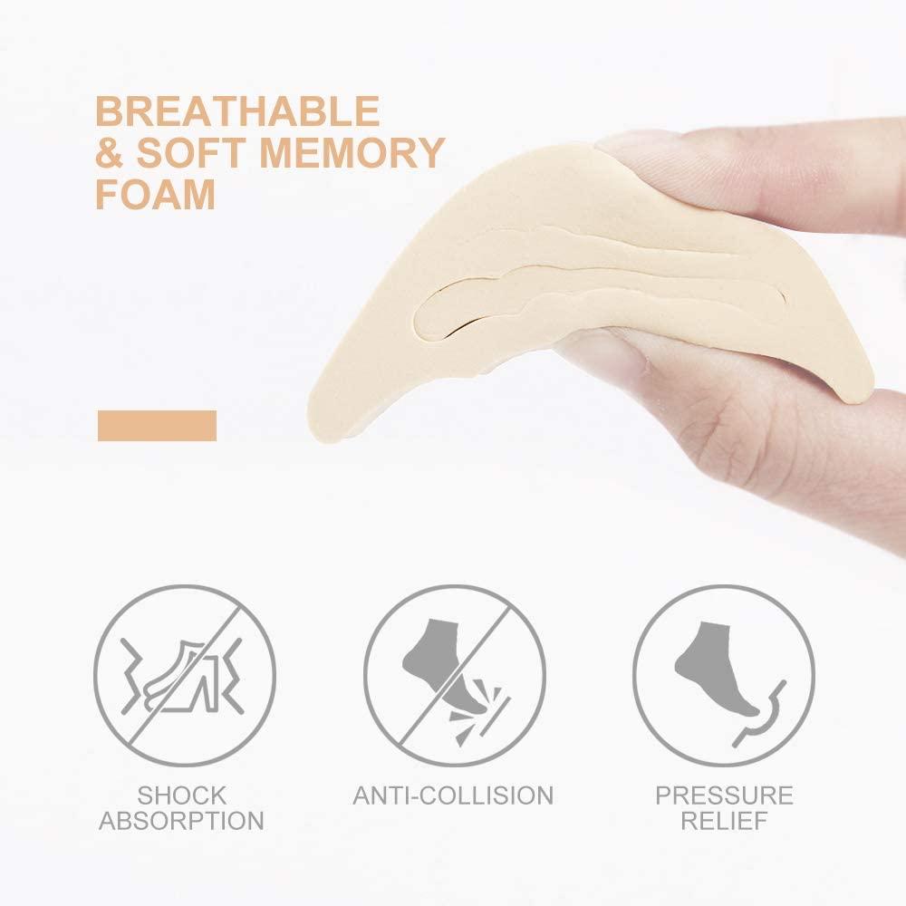 2 cặp miếng đệm ngón chân Có thể điều chỉnh cắm ngón chân Chất độn giày có thể tái sử dụng