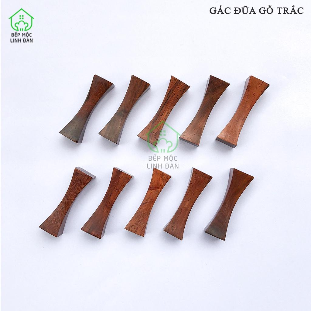 Gác Đũa Gỗ Trắc Tự Nhiên HAHANCO [CTL740T] Siêu Sạch, Tiện Dụng_Bộ 10 Chiếc