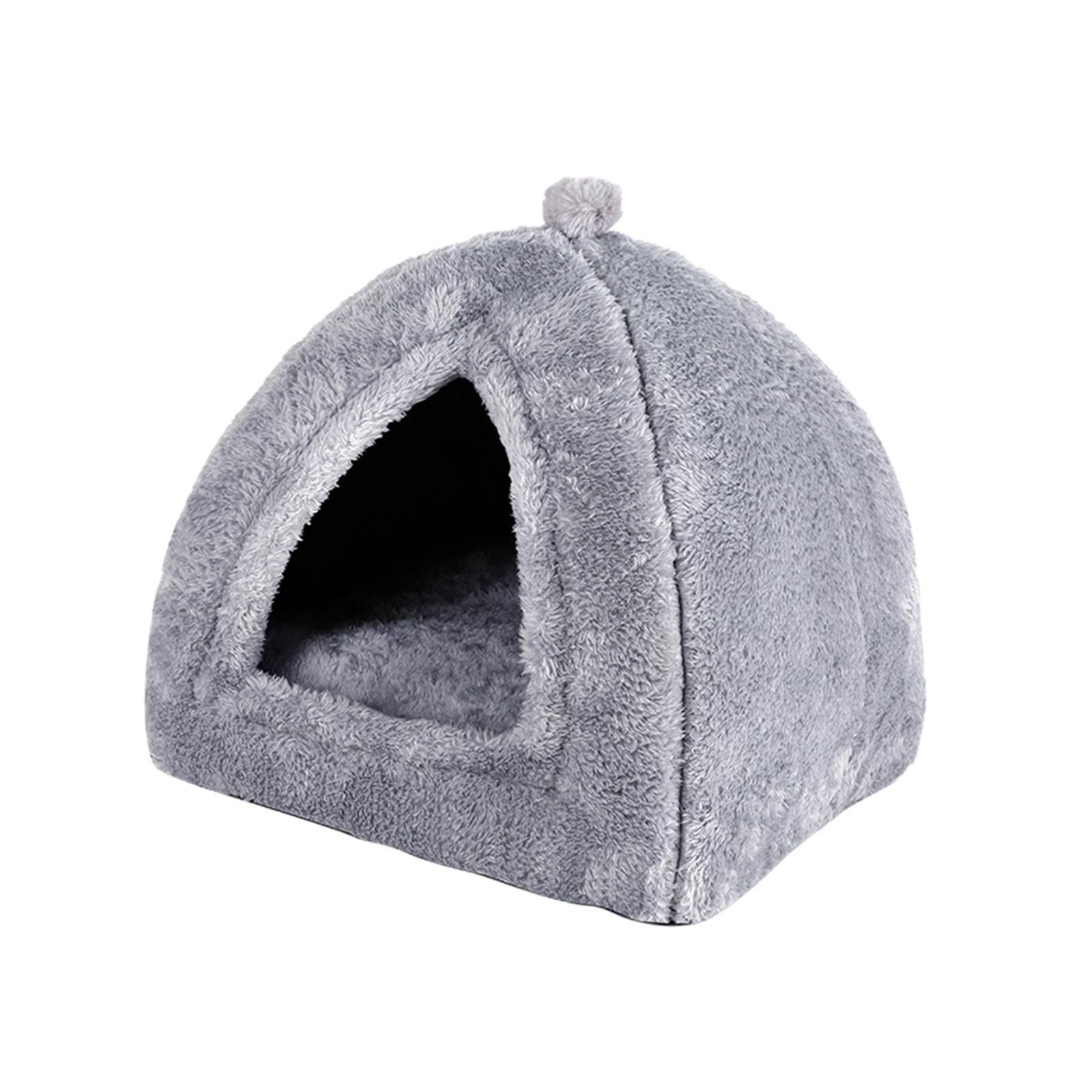 Plush cave Bed Pet Bed Sleeping for Rabbits Small Animals Kitten Puppy