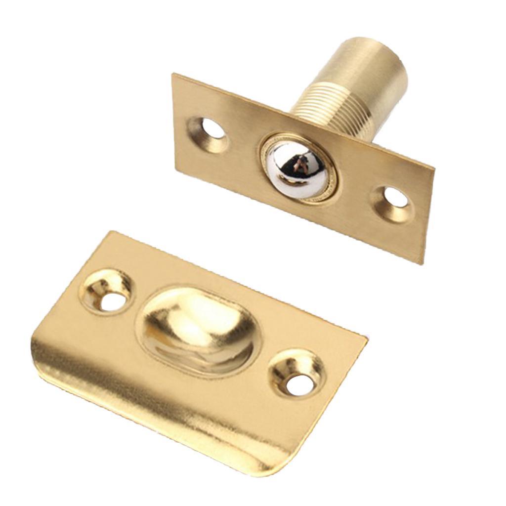 Stainless Steel Roller Ball Catch Lock Door Cupboard Spring Latch Brass