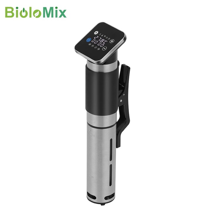 Máy nấu chậm Sous Vide BioloMix SV-9008 Smart cảm ứng thông minh - Màn hình LED, điều khiển kết nối qua app điện thoại - HÀNG NHẬP KHẨU