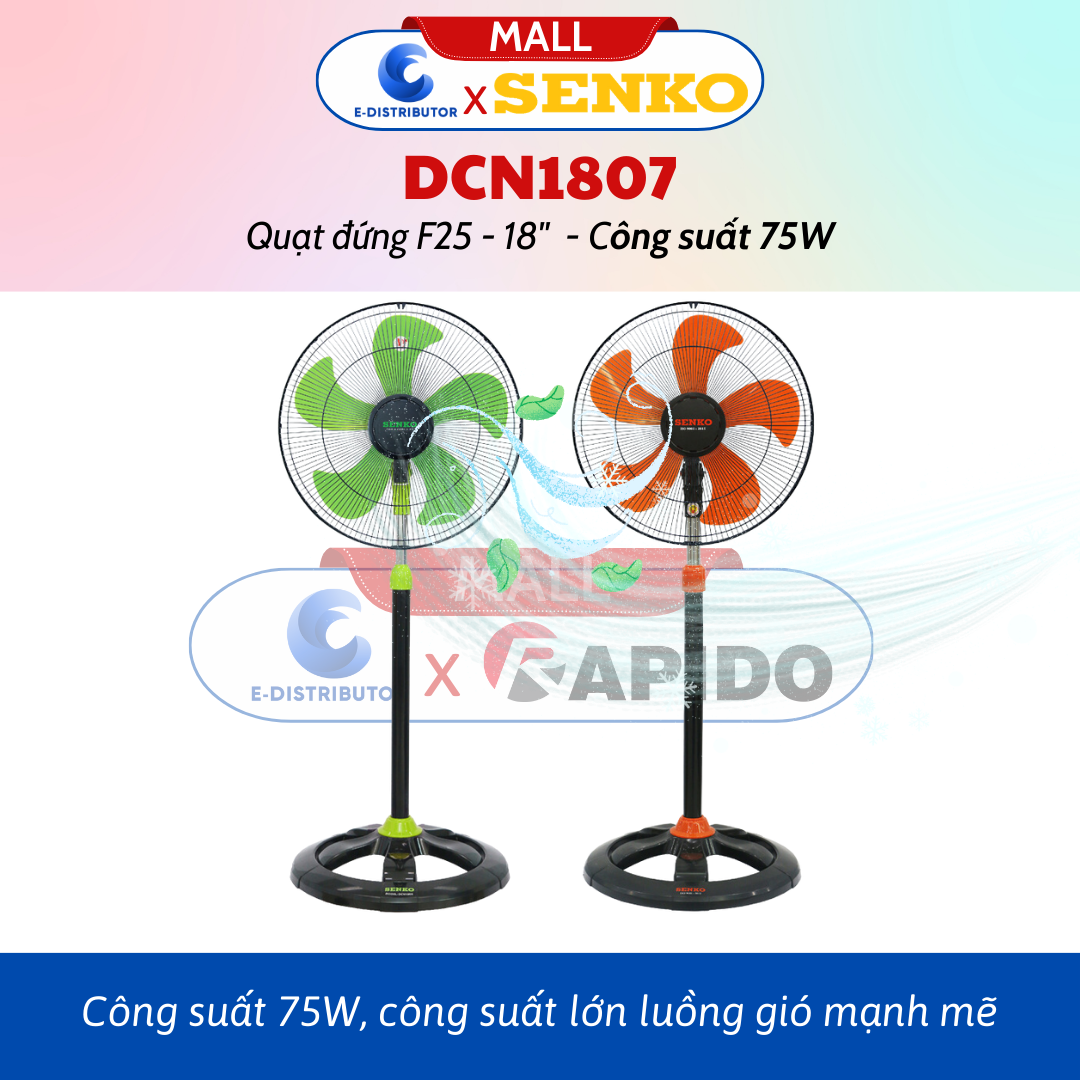 Quạt Đứng Công Nghiệp Senko DCN1807 - Hàng Chính Hãng - Bảo Hành 24 Tháng