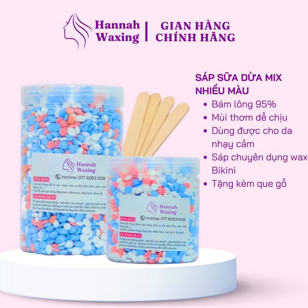 [CHE TÊN] Sáp Wax Lông Mix Hỗn Hợp Nhiều Loại Sáp Cao Cấp Siêu Bám Lông, Wax Bikini HANNAH WAXING - Hỗn hợp