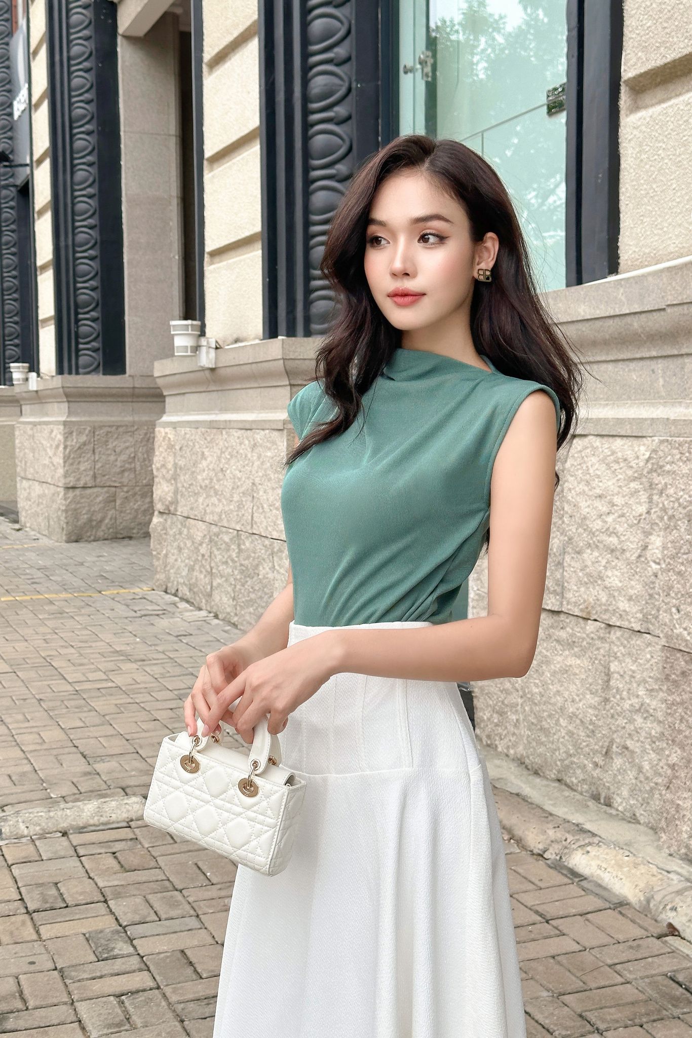OLV - Chân váy Adalee White Skirt