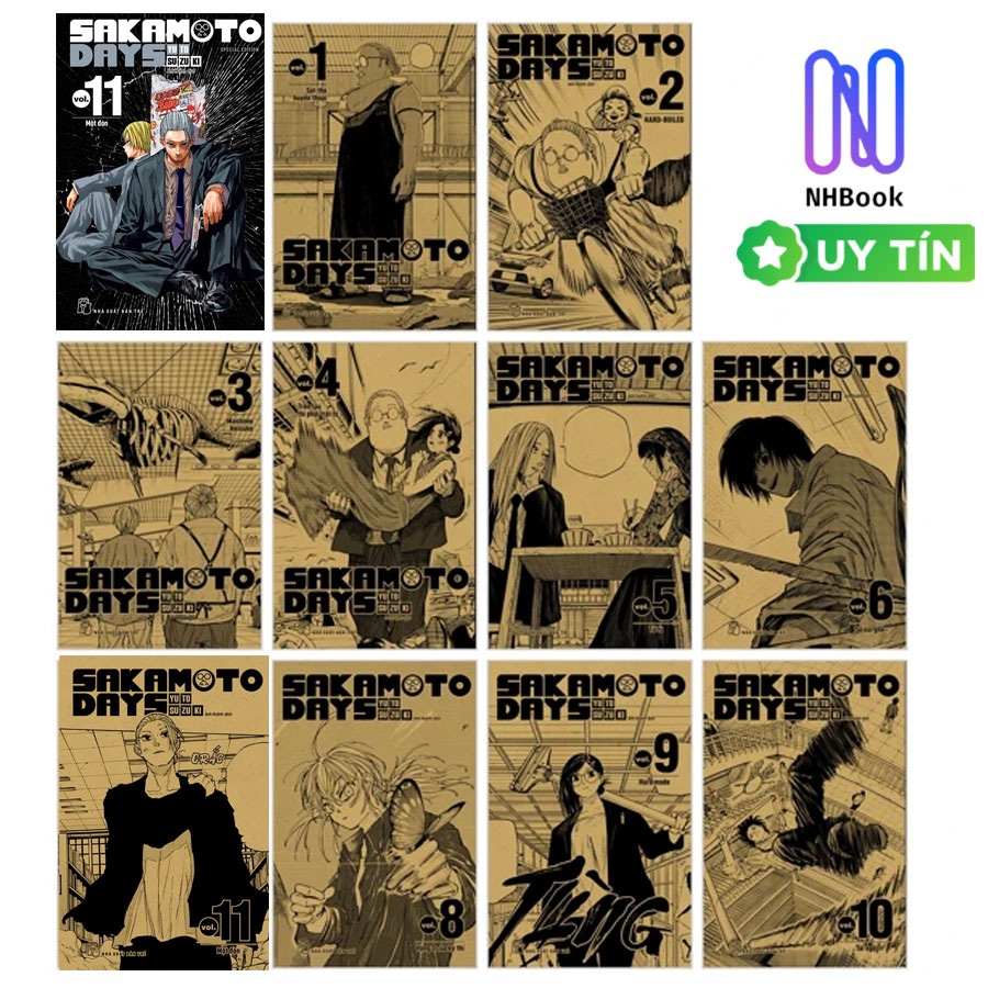 Combo Sakamoto Days 11 Cuốn ( Tập 1DB,2,3,4,5,6,8,9,10,11 và 11 DB )