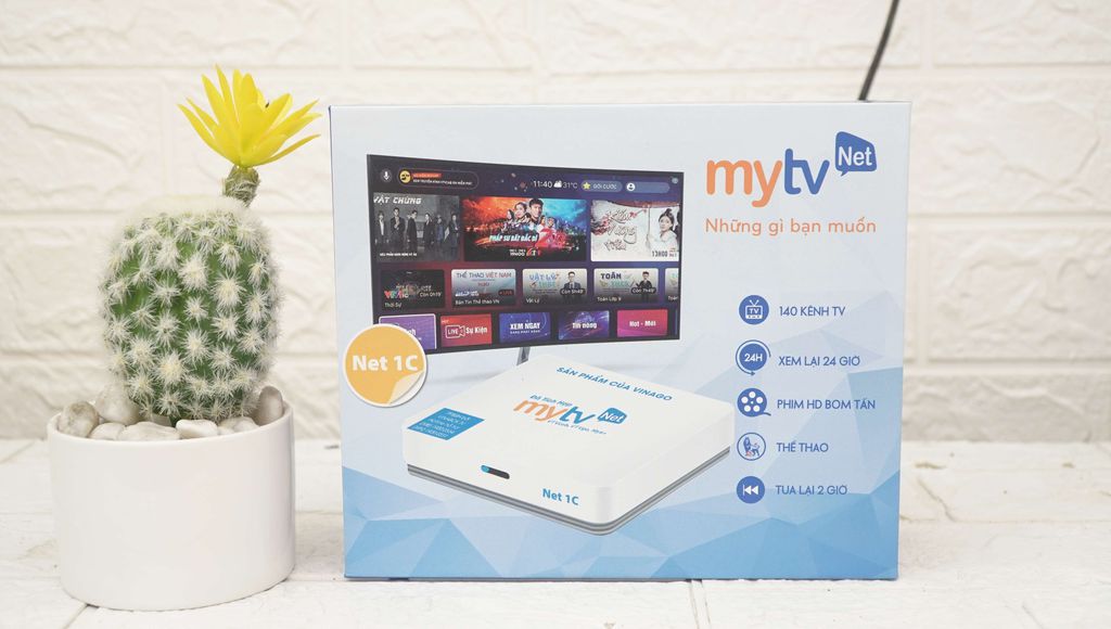 Android Box MyTV Net 1C  - 2GB RAM, 16GB ROM, Android 9.0 - HÀNG CHÍNH HÃNG 2021