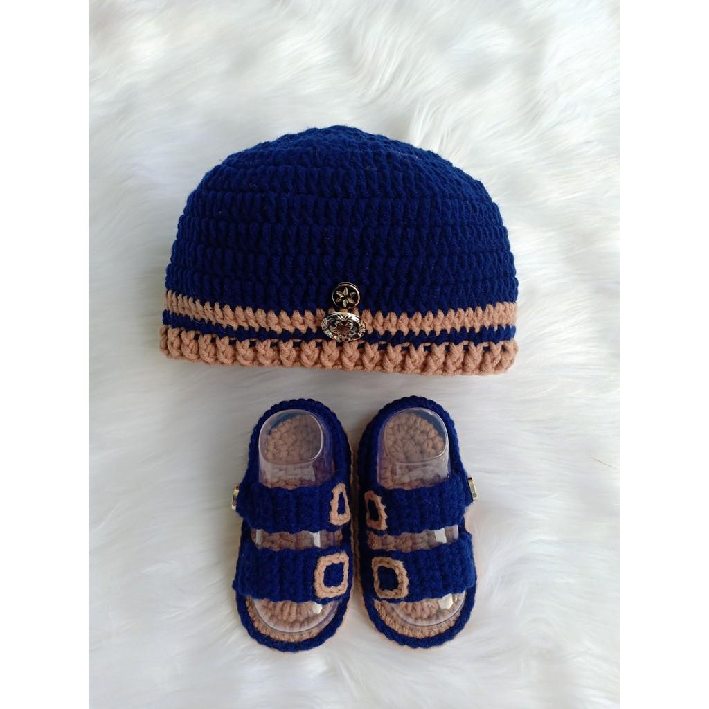 Nón, giày cho bé trai 01 đến 12 tháng