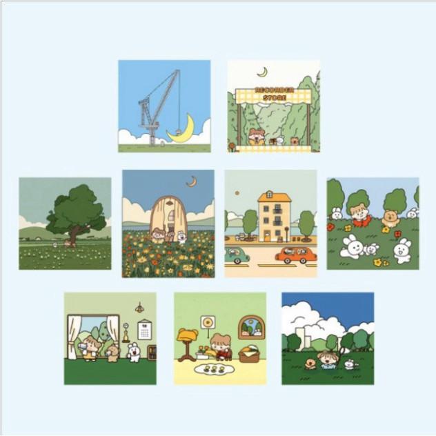 BỘ ẢNH POSTCARD nhiều hình, ảnh giấy trang trí dán tường decor nhà cửa