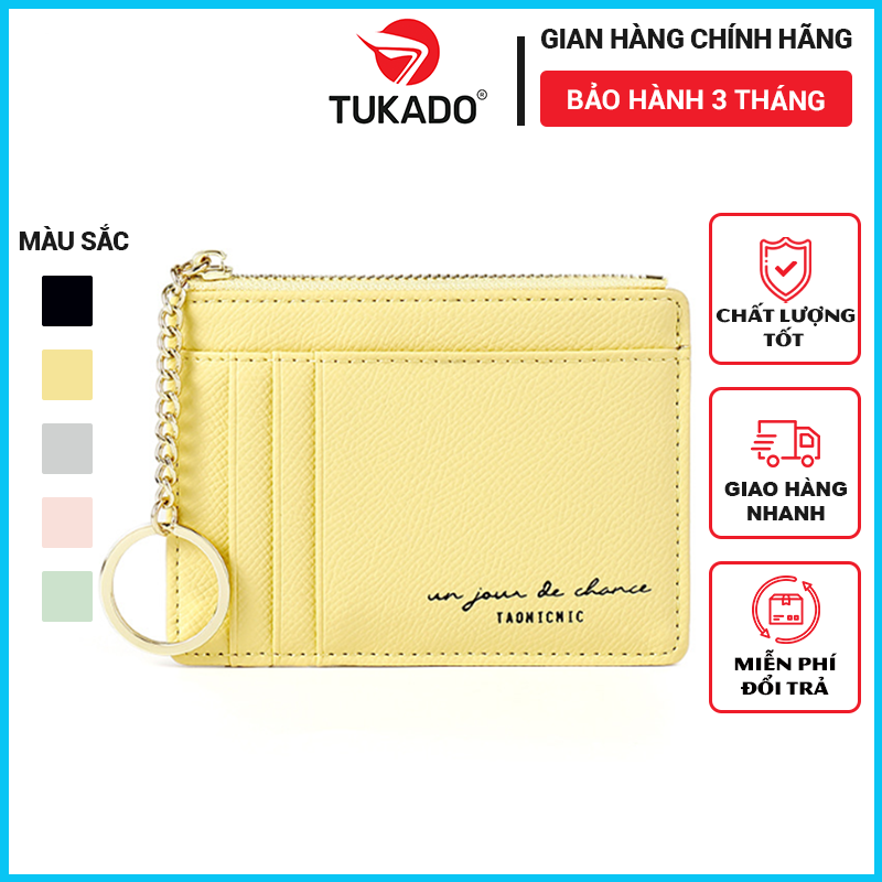 Ví Nữ Ngắn Mini Thời Trang Chính Hãng TAILIAN Nhỏ Gọn Nhiều Ngăn Đựng Tiền Da Cao Cấp Cực Đẹp Giá Rẻ TM13 - Tukado