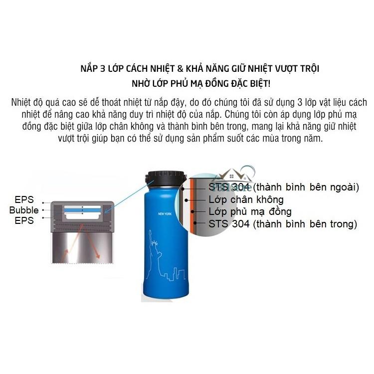 Bình Giữ Nhiệt Lock&amp;Lock Riga Tumbler 897ml LHC4160