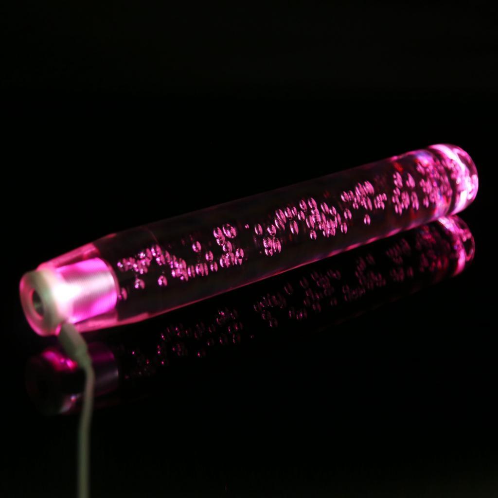 250MM Universal Vehicle Crystal LED 7-Color LIGHT Shifter Shift Knob Gear