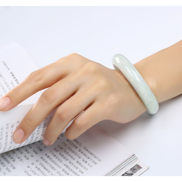 Combo Vòng đeo tay Quý Bà, Chất liệu đá Cẩm Thạch Tự Nhiên, Dòng Calcite, kèm GIẤY GÍAM ĐỊNH Và hộp Gấm lót Nhung Lụa