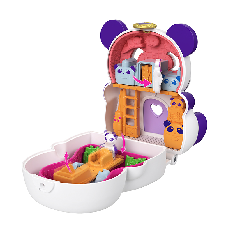 Đồ Chơi POLLY POCKET Chiếc Túi Hình Gấu Panda Dễ Thương GTM58/GTM56