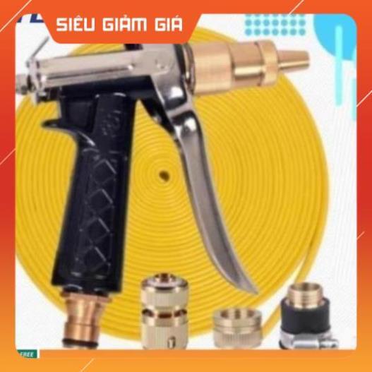 Bộ dây và vòi xịt tăng áp lực nươc 300% loại 10m (cút đồng) 206712