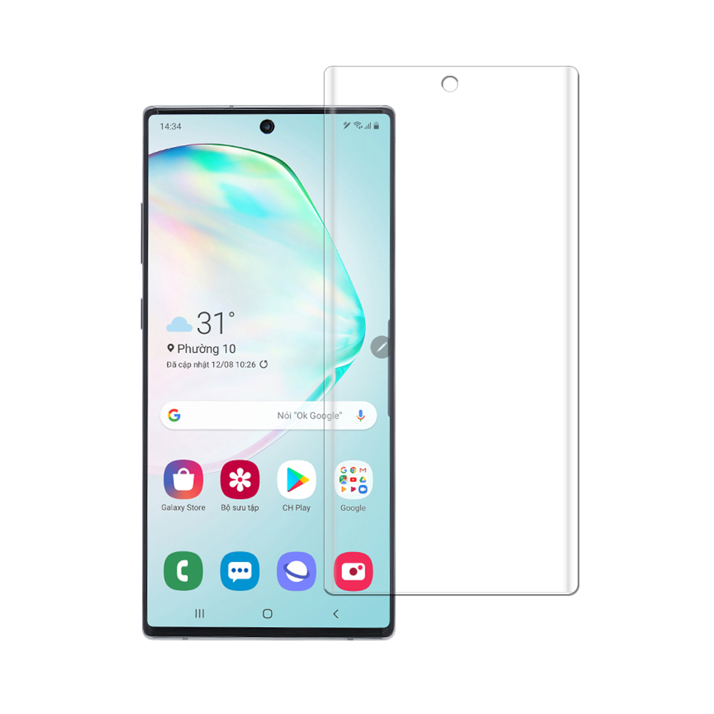 Miếng Dán PPF Mặt Trước cho Samsung Galaxy Note 10 Plus – Dẻo full màn hình – Hàng Chính Hãng