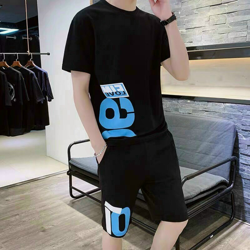 Set Đồ Bộ Mặc Nhà Nam Clothing MèoHOT RẺ ĐẸPĐồ Thể Thao Đá Bóng Áo thun Unisex Rộng Phối Quần Short Đùi In Chữ -Suit - HIỀN LINH SHOP SET ĐỒ BỘ NAM