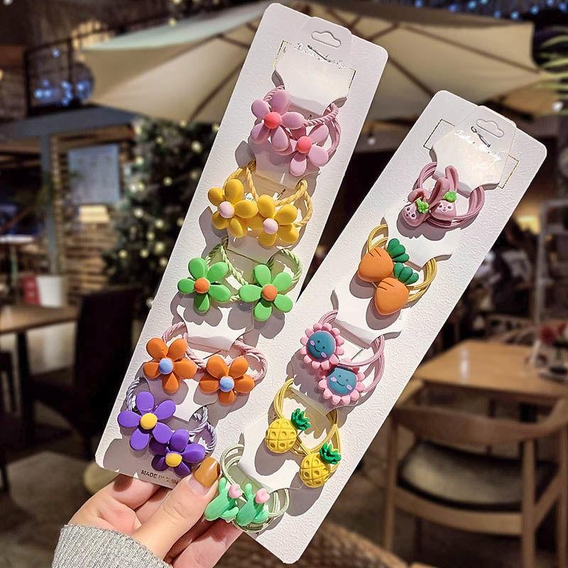 Set 10 Dây Buộc Tóc Nhiều Hình
