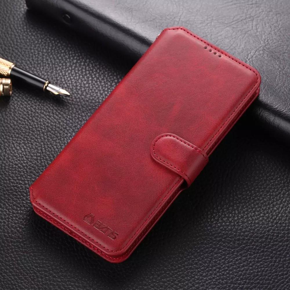 Bao ốp lưng dành cho Samsung A21 A21s kèm ví gập nắp da thật mềm mịn bền màu - azns