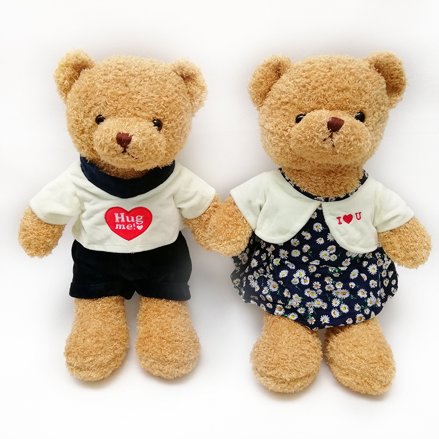 Cặp gấu bông Teddy Bear Hug Me trang phục sang trọng - Hugme202