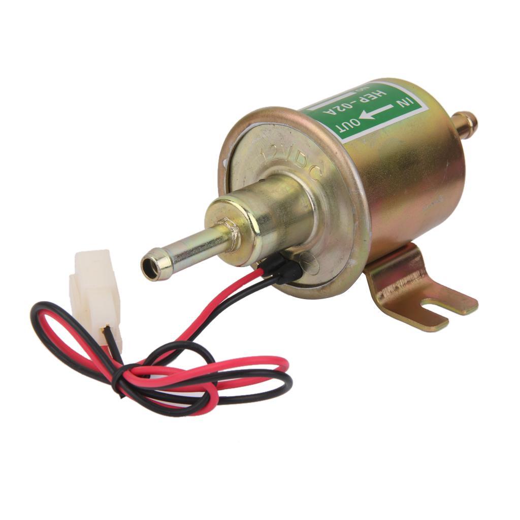 4 Pieces Universal 12V Fuel Pump HEP-02A Petrol Pump Diesel Pump Electrical Construction Machine