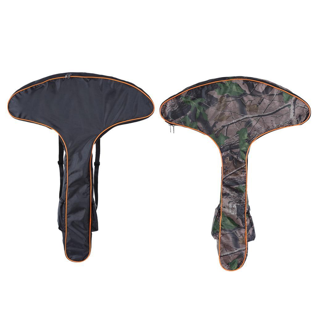 T Shape Oxford Bow Backpack Holder Hunting Accessory Black/Camo