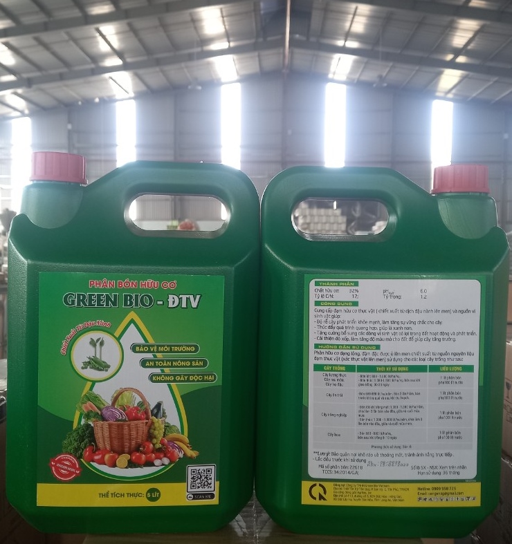 5L Phân Hữu Cơ Vi Sinh Can 5L pha ra 1500L Bón Rau, Cây Ăn Trái & Hoa Cảnh