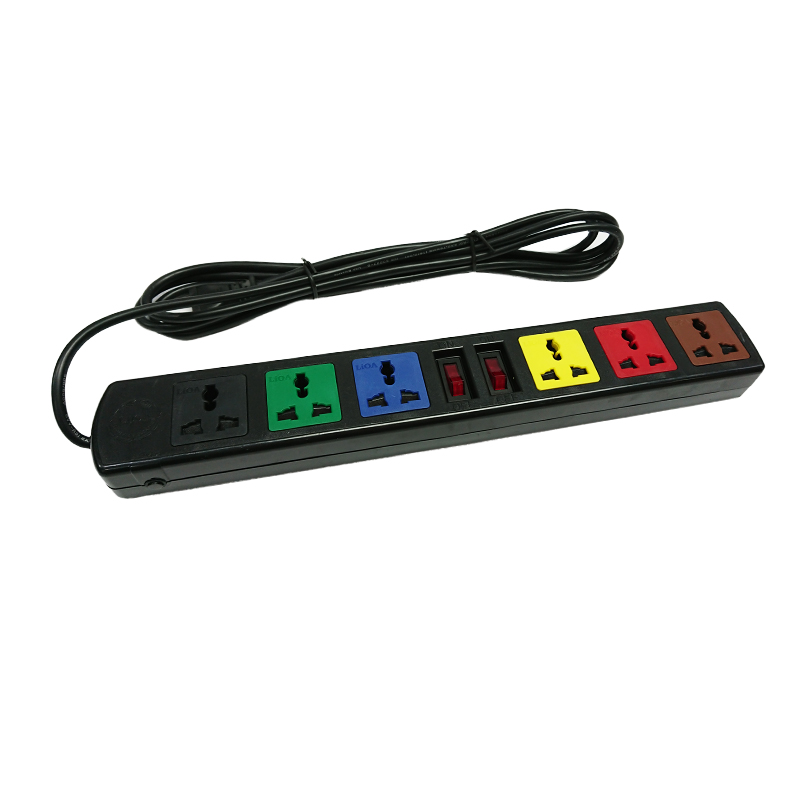 Ổ cắm kéo dài đa năng LiOA 6 ổ cắm 2 công tắc