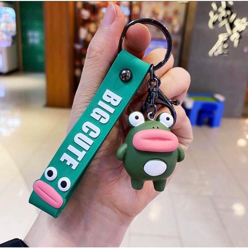 Móc Khoá Hình Chú Ếch,Gà,Khỉ Miệng Rộng Cực Đáng Yêu