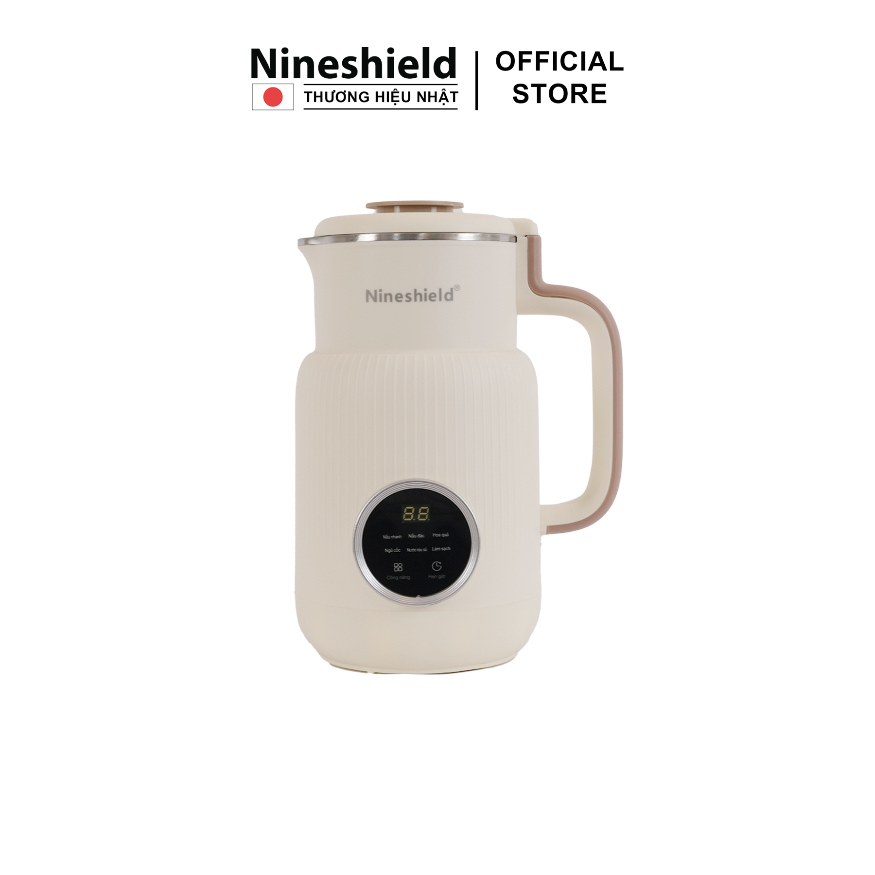 Máy Xay Sữa Hạt Nineshield KB108 Xay Nấu Đa Năng Các Loại Hạt Siêu Nhuyễn Mịn, 8 Chế Độ Nấu, Dễ Vệ Sinh - Bảo hành 1 năm