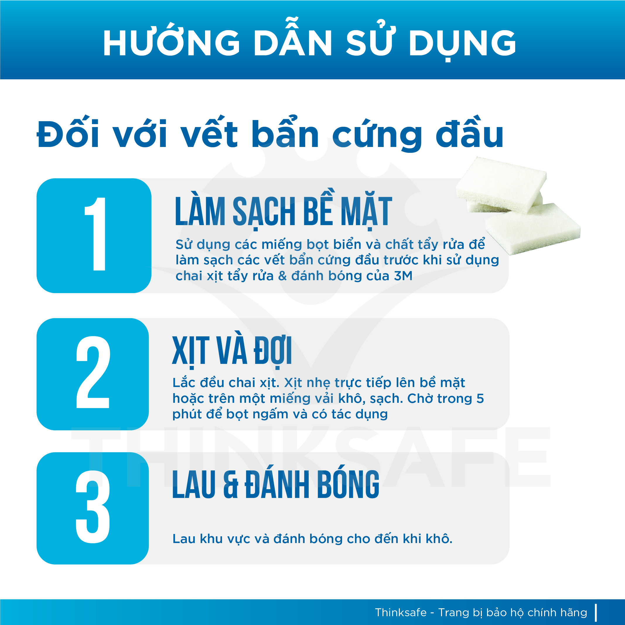 Chất tẩy rửa và đánh bóng thép Inox 3M - Stainless Steel Cleaner & Polish 126080 - Chai tẩy rửa đánh bóng làm sạch thép Inox