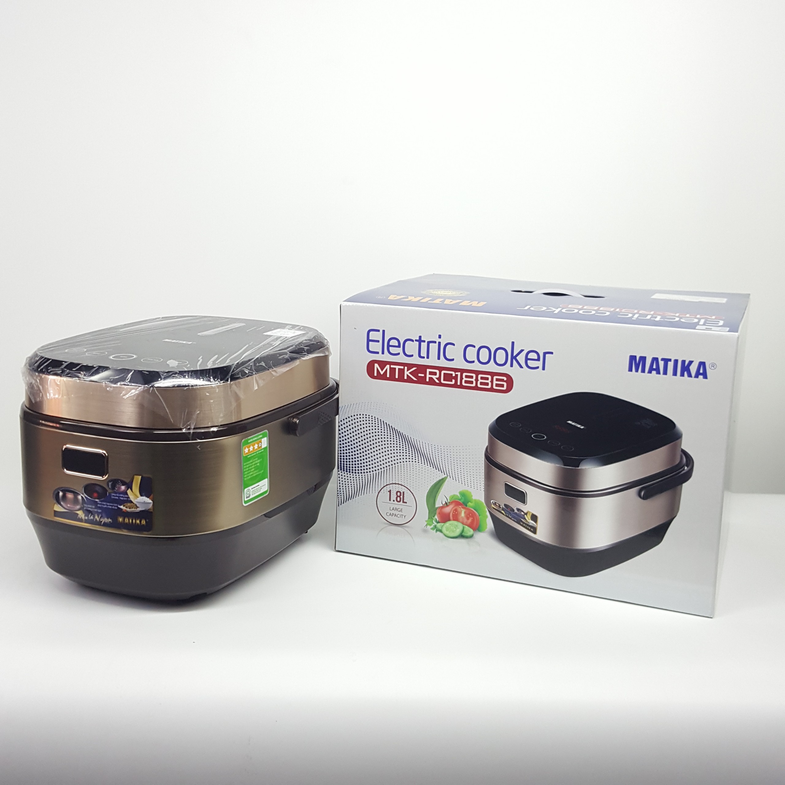 Nồi cơm điện tử Matika Electric Cooker MTK-RC1886 - Hàng chính hãng