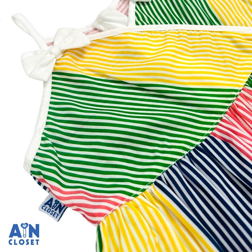 Đầm bé gái họa tiết Kẻ nhiều màu cotton - AICDBGD6I9E7 - AIN Closet